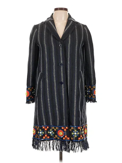 Pre-owned Tory Burch Coat In Blue