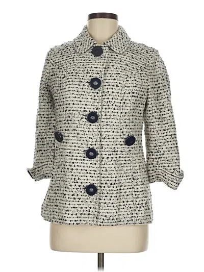 Pre-owned Tory Burch Coat In Gray
