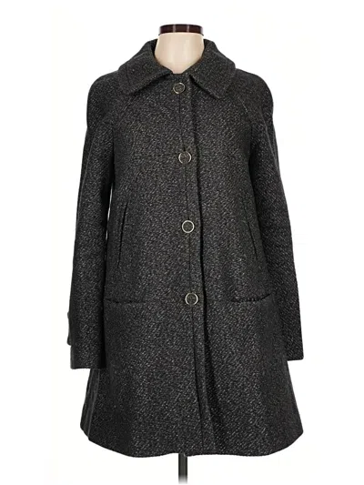 Pre-owned Tory Burch Coat In Gray