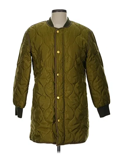 Pre-owned Tory Burch Coat In Green
