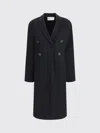 Tory Burch Coat  Woman Color Black In Black