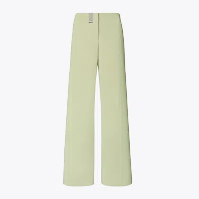 Tory Burch Coated Jersey Pant In Khaki Sage