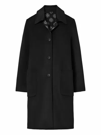 Tory Burch Coats In Black
