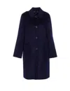 Tory Burch Reversible Double-face Wool Coat In Multi