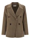Tory Burch Wool Coat Coats And Trench Coats Beige In Brown