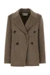 Tory Burch Wool Coat Coats And Trench Coats Beige In Brown