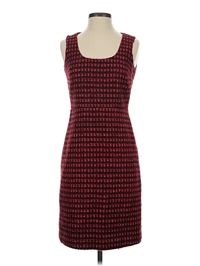 Pre-owned Tory Burch Cocktail Dress In Burgundy