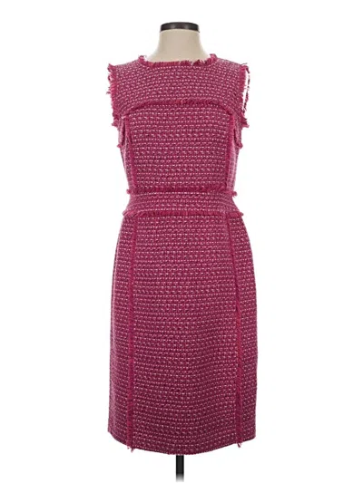Pre-owned Tory Burch Cocktail Dress In Burgundy