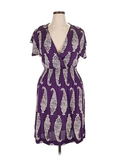 Pre-owned Tory Burch Cocktail Dress In Purple