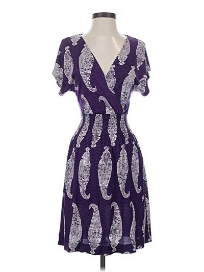 Pre-owned Tory Burch Cocktail Dress In Purple