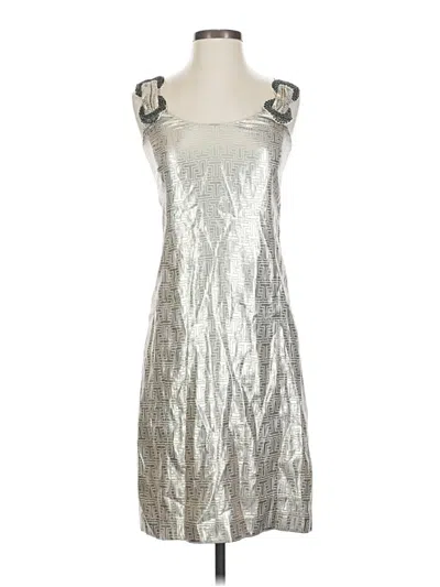 Pre-owned Tory Burch Cocktail Dress In Silver