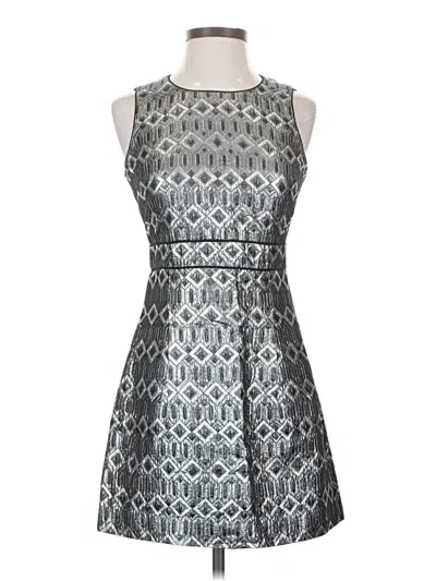 Pre-owned Tory Burch Cocktail Dress In Silver