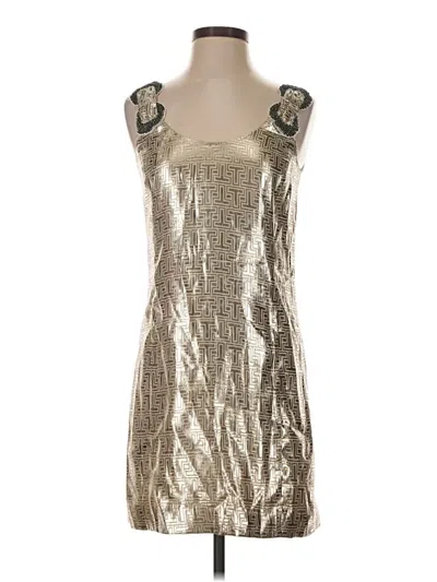 Pre-owned Tory Burch Cocktail Dress In Silver