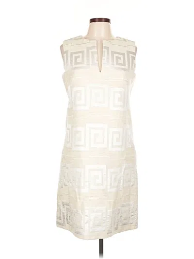Pre-owned Tory Burch Cocktail Dress In White