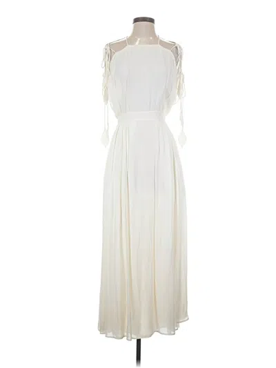 Pre-owned Tory Burch Cocktail Dress In White