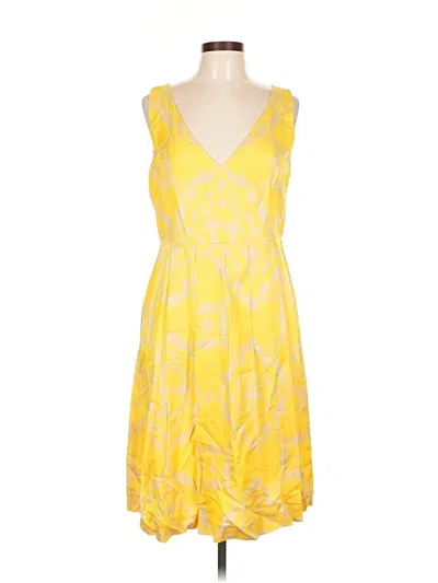 Pre-owned Tory Burch Cocktail Dress In Yellow