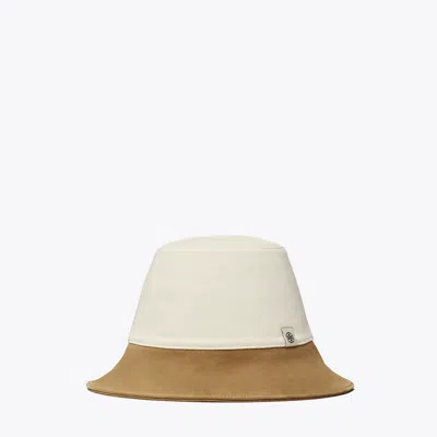 Tory Burch Colorblock Bucket Hat In Sand