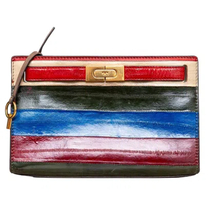 Pre-owned Tory Burch Colorblock Clutch - '00s In Black
