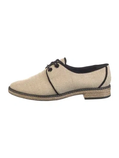 Pre-owned Tory Burch Colorblock Pattern Oxfords