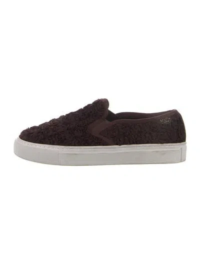 Pre-owned Tory Burch Colorblock Pattern Sneakers In Multi