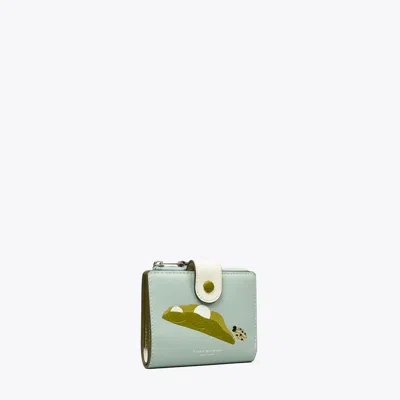 Tory Burch Colorblock Pea Pod Bi-fold Wallet