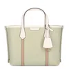 Tory Burch Colorblock Perry Leather Tote Bag In Green