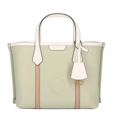 Tory Burch Colorblock Perry Leather Tote Bag In Green