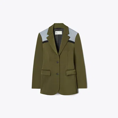 TORY BURCH COLORBLOCK STRETCH BLAZER