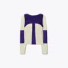 Tory Burch Colorblock Sweater In Blue