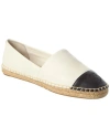 TORY BURCH TORY BURCH COLORBLOCKED LEATHER ESPADRILLE