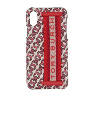 Tory Burch Colorful Leather Case Phone Case In Red