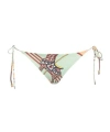 Tory Burch Colorful Printed Drawstring Swim Trunks In White