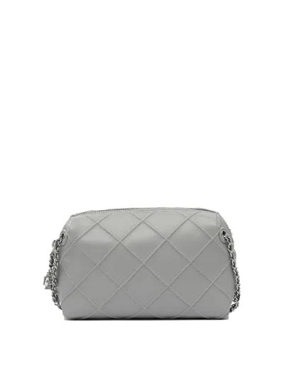 Tory Burch Compact Grey Crossbody Bag In Gray