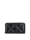 Tory Burch Continental Wallet In Black