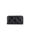 Tory Burch Continental Wallet "kira" In Black