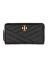 Tory Burch Kira Quilted Leather Continental Wallet In Black