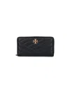 Tory Burch Kira Zip-around Wallet In Black