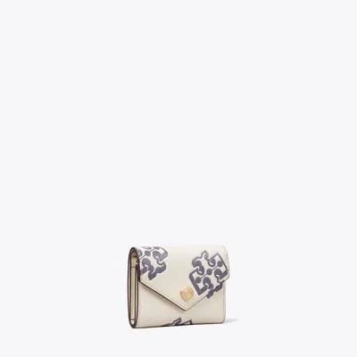 Tory Burch Contrast Embossed Envelope Small Wallet In Multi