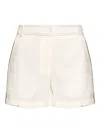 Tory Burch Contrast-stitching Shorts In White