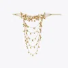 Tory Burch Convertible Bell Necklace In Antique Light Brass