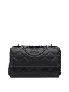 Tory Burch Convertible Soft Grain Shoulder Bag In Black