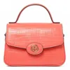 Tory Burch Coral Crush Robinson Small Top-handle Bag In Pink