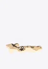 Tory Burch Coral Cuff Bracelet With Asymmetrical Shape In Gold