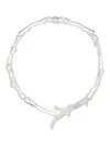 Tory Burch Coral-design Crystal Necklace