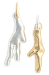 Tory Burch Coral Drop Earrings In Gold
