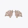 Tory Burch Coral Rhinestone-embellished Clip-on Earrings
