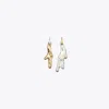 Tory Burch Asymmetrical Liquid-effect Earrings