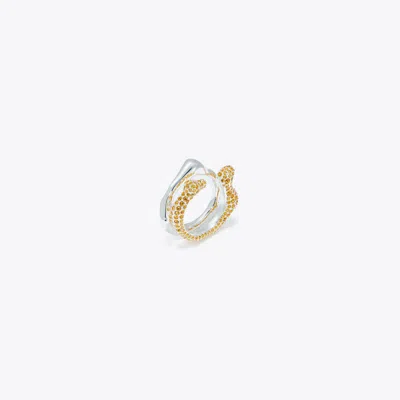 Tory Burch Coral Ring Set