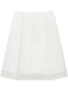 Tory Burch Corded Lace Skirt In 白色