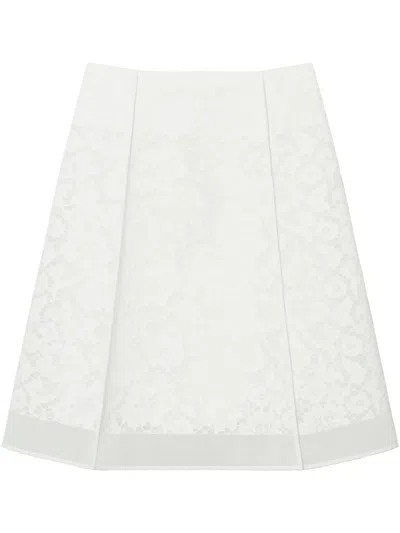 TORY BURCH CORDED LACE SKIRT